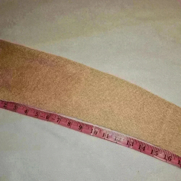 Size 1 Chico's Women's Shimmer Peach Long Sleeve Sweater # 151 - Picture 6 of 6